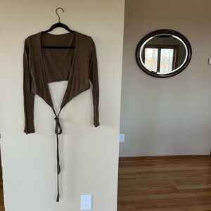 Ozma Dance Wrap Top - Coffee